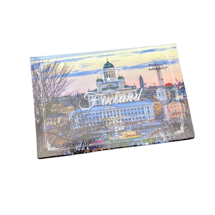 欧洲芬兰风景明信片北欧芬兰雪景风光英文版旅游纪念卡片15张包邮