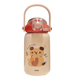 可爱儿童保温杯带吸管手提式便携316不锈钢水杯学生上学专用杯子