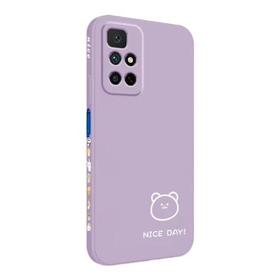 红米note11手机壳新款redminote 11pro直边液态硅胶简约小熊小兔手机套note11se超薄男note11加油5g女个性外