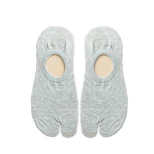 夏季薄款二趾袜分趾袜带防滑硅胶不掉跟船袜浅口纯色低帮短筒棉袜