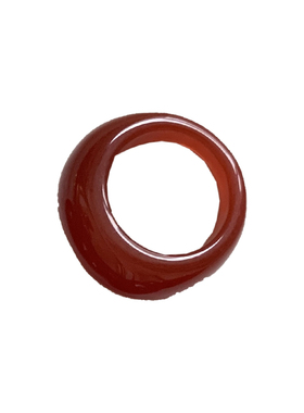 「车厘子红」中式红玛瑙树脂戒指