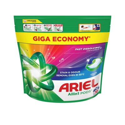 英国原产地进口ARIEL 碧浪全效护色洗衣凝珠70粒装/袋