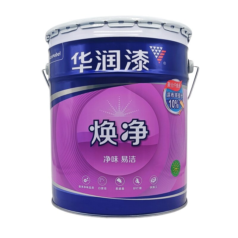 华润易洁抗污净味超白亚光墙面漆