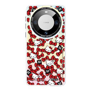 ANGYING × 蝴蝶结KT猫适用华为Mate80Promax手机壳款mt60+保护套新款mete70磁吸m30防摔高级感40壳带支架