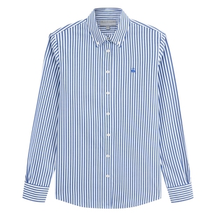 Brooks Brothers/布克兄弟女士秋季款竖条纹休闲长袖衬衫