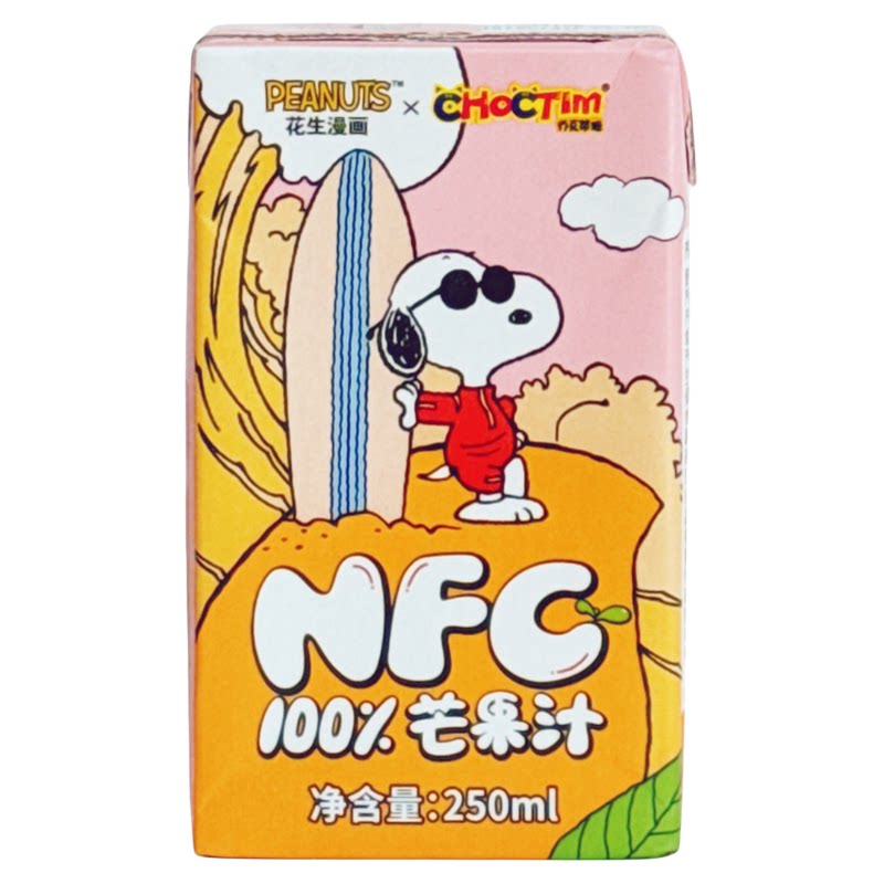 史努比联名果汁NFC芒果汁水蜜桃