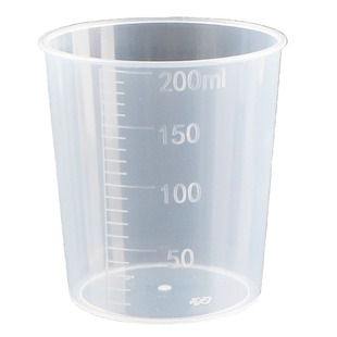 200ml毫升量杯塑料透明带刻度加厚量筒家用小杯子pp饵料杯计量杯