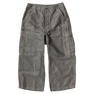 现货折扣 ANACHRONORM LINEN WIDE BAKER 6P PANTS 休闲工装长裤