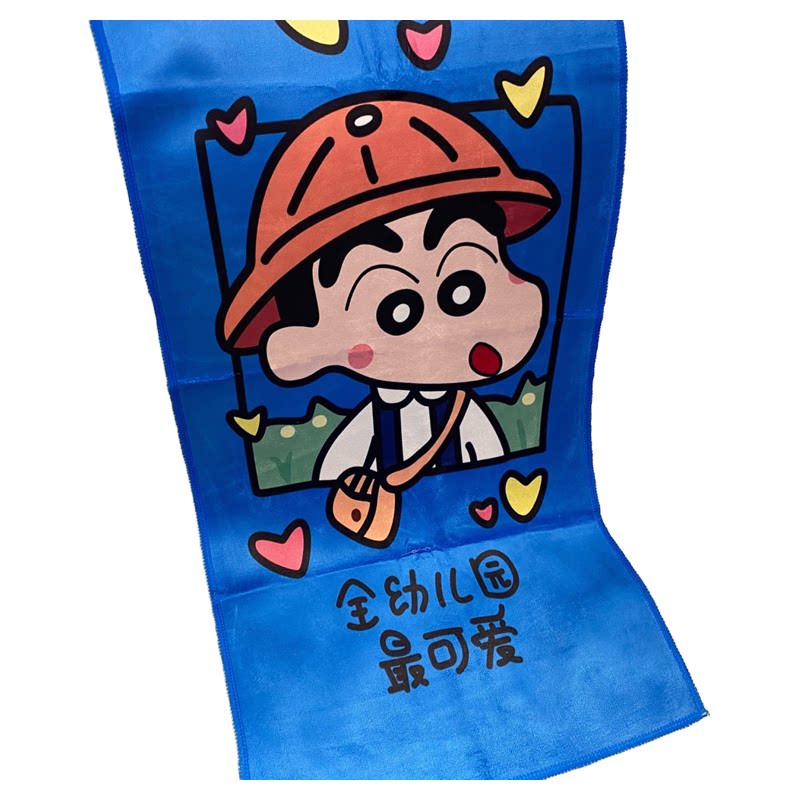 毛巾情侣卡通蜡笔洗脸小新儿童浴面巾游泳家用吸水不掉毛运动潮牌