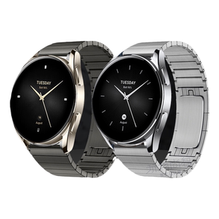 适用新款小米watchS3金属S4 sport表带S2/S1/pro运动智能华米Amazfit GTR4/R3钢带男女color2代gts4配件