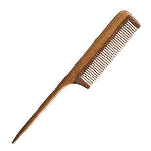 尖尾梳檀木梳子檀香儿童尖头挑梳分发线细齿密梳宝宝女孩长发专用