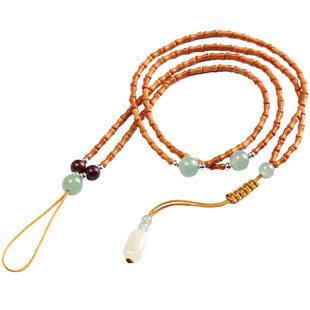 原创精品橄榄核竹节108佛珠藏式项链手串手链长串散珠链子男女款