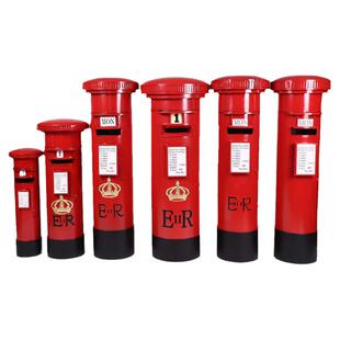 定制大号英伦时光邮筒模型信箱道具复古工业风装饰品摆件邮政邮箱