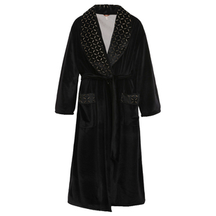 noirtease奈黎诗秋冬加厚加绒男士睡袍金丝绒中长款保暖睡衣浴袍