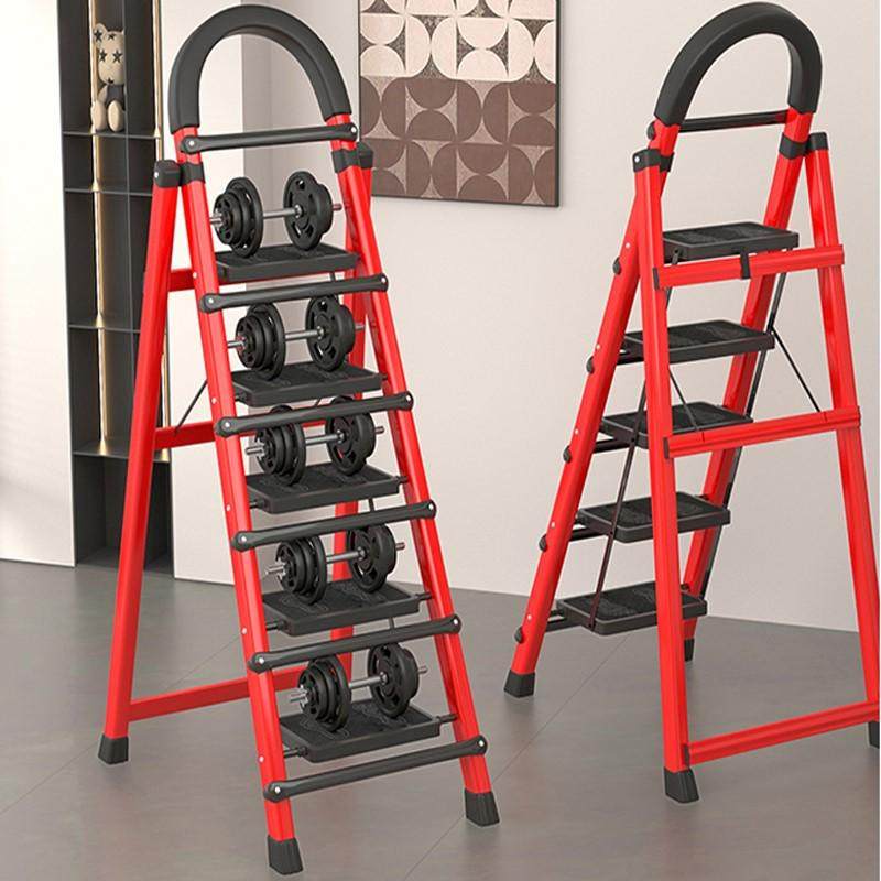 储冠加厚梯子家用折叠室内多功能加厚便携超市轻便取货凳小叉扶梯