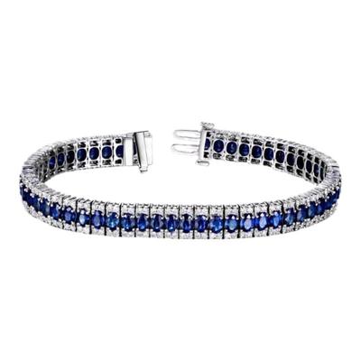 斯里兰卡蓝宝石手链米莱