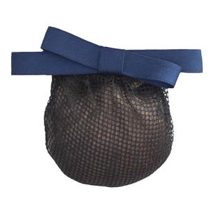 工作头花女职业护士发网酒店服务员盘发网兜物业上班蝴蝶结发夹