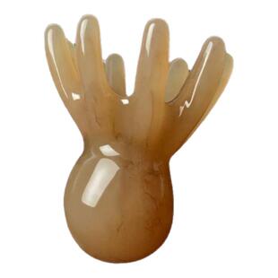 养生八爪章鱼按摩梳仿白水牛角梳头部经络梳头皮养生头疗母亲礼品