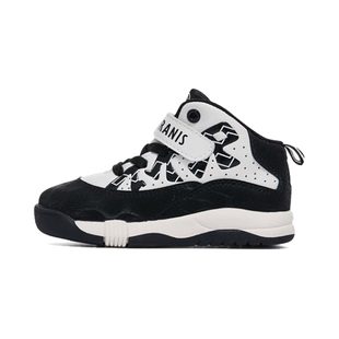 泰兰尼斯运动鞋男童学步鞋女童鞋子春秋防滑机能鞋高帮护踝篮球鞋