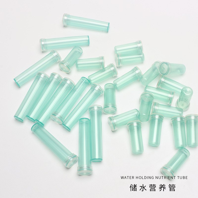 花艺养花营养管鲜花保水储水花店资材管半透明管子塑料洋兰蓝色