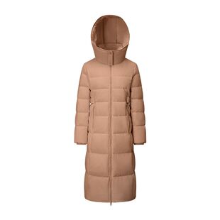 CHERICOM千仞岗冬季长款立领连帽收腰简约休闲羽绒服女Y309186Y