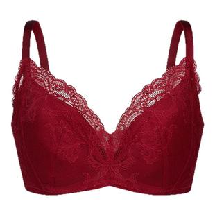 古今内衣棉杯插片带钢圈聚拢花卉蕾丝上薄下厚调整型胸罩