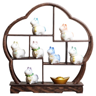 2026马年吉祥物生肖小马公仔礼物电视柜子酒柜玄关过年装饰品摆件