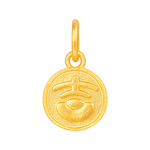 明牌珠宝吉金系列黄金吊坠 足金如意黄财神吉祥小挂坠礼物AFC0968