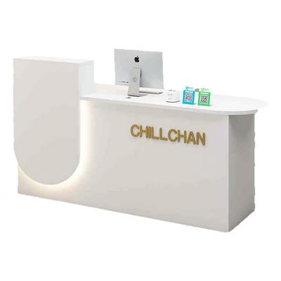 前台接待台店铺轻奢小型服装店吧台超市柜台简约美容院公司收银台