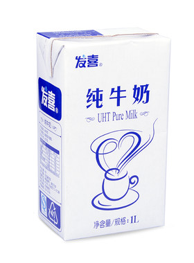 发喜咖啡全脂纯牛奶整箱