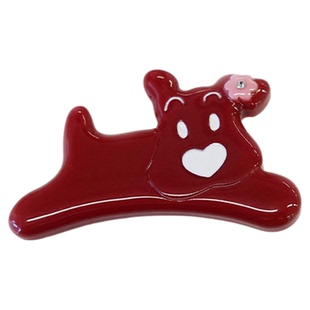 Tagi.《哈哈》haha小狗钻石醋酸无痕刘海边夹可爱发夹