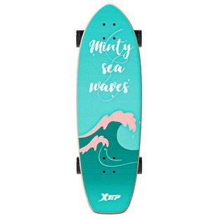 特步陆地冲浪板初学者专业滑板陆冲成人青少年儿童男女路冲免蹬地