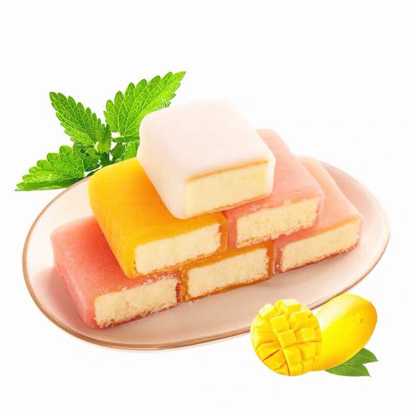 冰皮蛋糕芒果草莓酸奶混合味