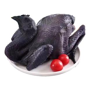 乌鸡活鸡现杀新鲜农家散养乌骨鸡老母鸡五黑鸡公鸡月子滋补顺丰