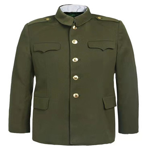 正品马裤呢秋冬男装 中老年怀旧毛涤马裤呢中山装老式马裤呢套装