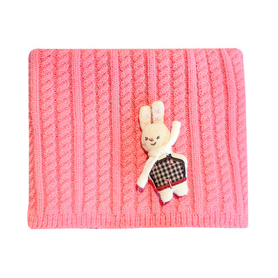 儿童卡通针织围脖冬季新款