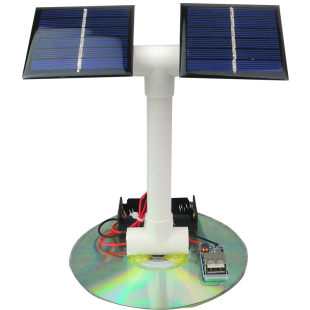 太阳能手机充电模型环保废旧材料创意科技小制作中学生科技节作品