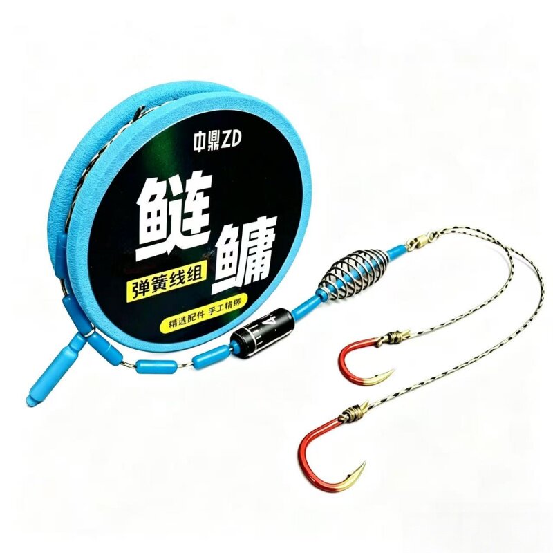 手竿鲢鳙线组成品套装双钩