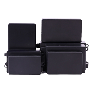 黑色防水盒塑料电源密封配电箱监控电源abs室内外塑料外壳接线盒