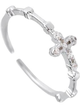 小众设计感十字戒指女2026新款