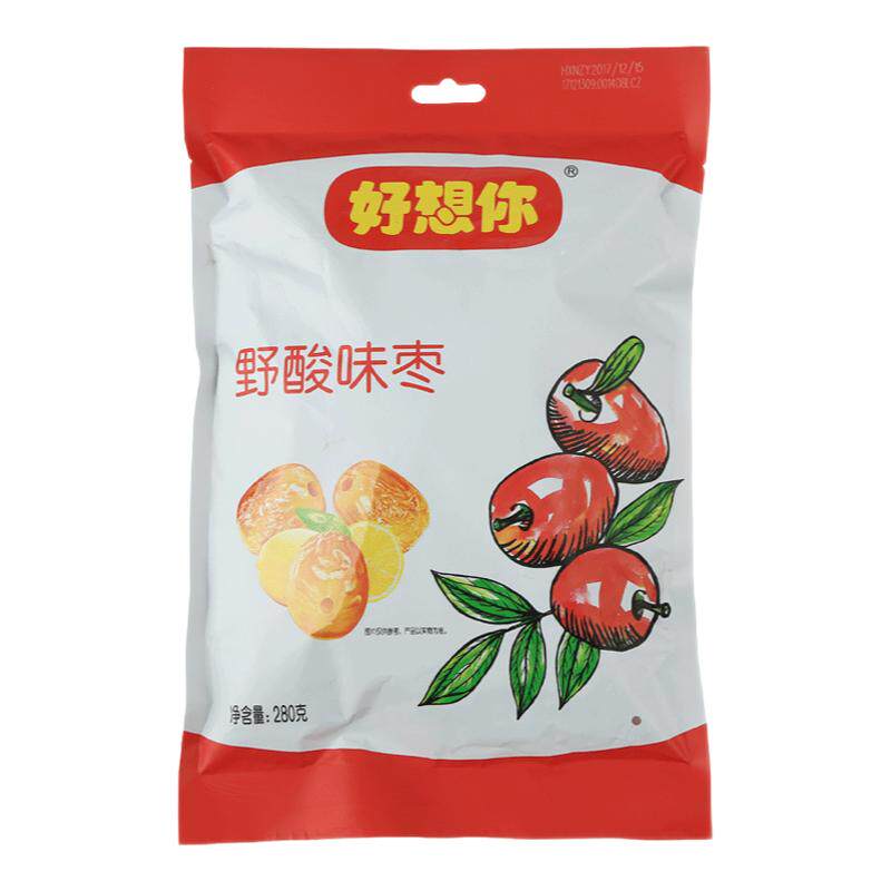 好想你野酸味枣无核红枣蜜饯果脯