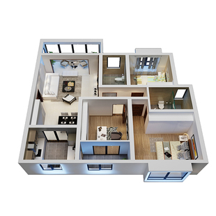 酷家乐效果图代画3D效果图代画CAD施工图室内效果图设计