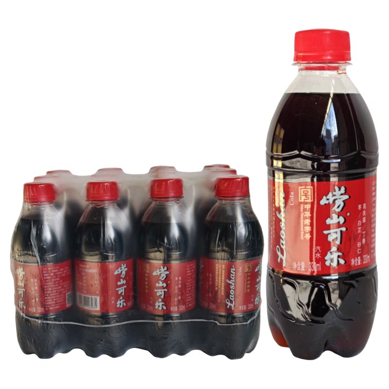 青岛特产崂山可乐330ml*12瓶中草药姜汁碳酸饮料包邮【青岛发货】