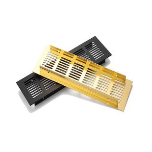 铝合金透气网长方形衣柜透气孔鞋柜橱柜散热通风装饰网格排气孔盖