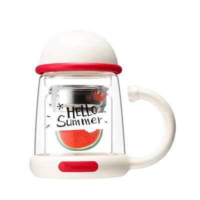 双层玻璃杯带茶漏办公室泡茶杯