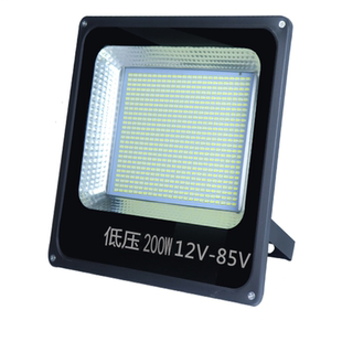 LED超亮18v50w100w太阳能板灯头12v直流电瓶24v36v交流电低压船灯