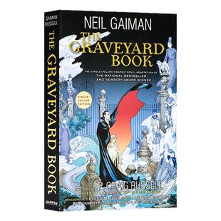 坟场之书 英文原版 The Graveyard Book 画册版 单卷本平装版 全彩奇幻惊悚冒险漫画 青少年课外阅读 纽伯瑞奖小说同名漫画