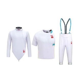击剑服三件套花剑重剑佩剑儿童击剑服儿童保护服专业比赛击剑训练