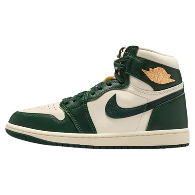 白绿舒适百搭高帮篮球鞋