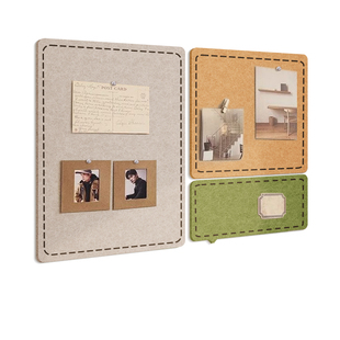 毛毡板墙贴照片墙背景挂墙面粘相片相框展示墙羊毛毡版墙上免打孔愿景拍立得墙壁装饰创意书桌文化软木留言板